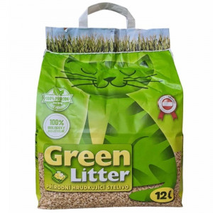 GREEN CAT cementējoši kukurūzas pakaiši kaķu tualetēm 3kg 12L